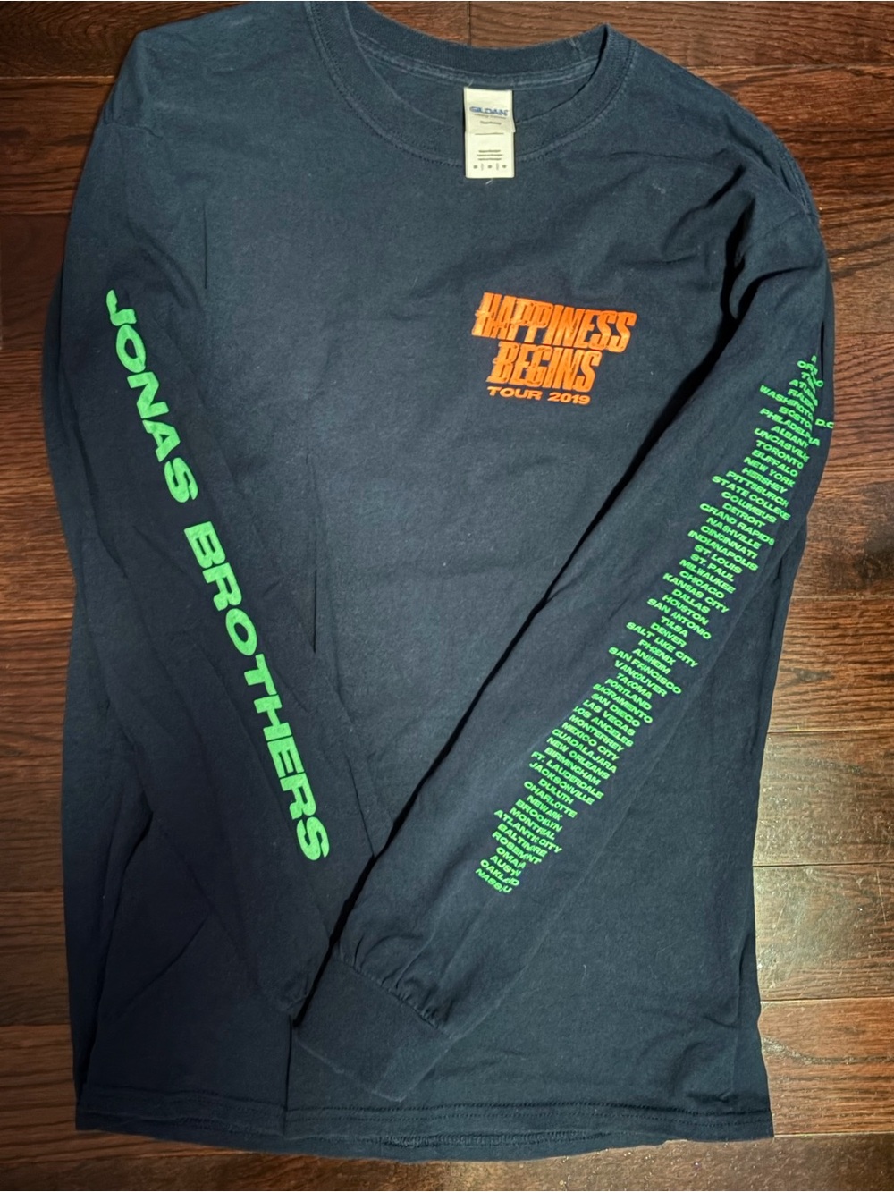 Jonas Brothers Happiness Begins Tour 2019 Shirt - Navy (Size M)